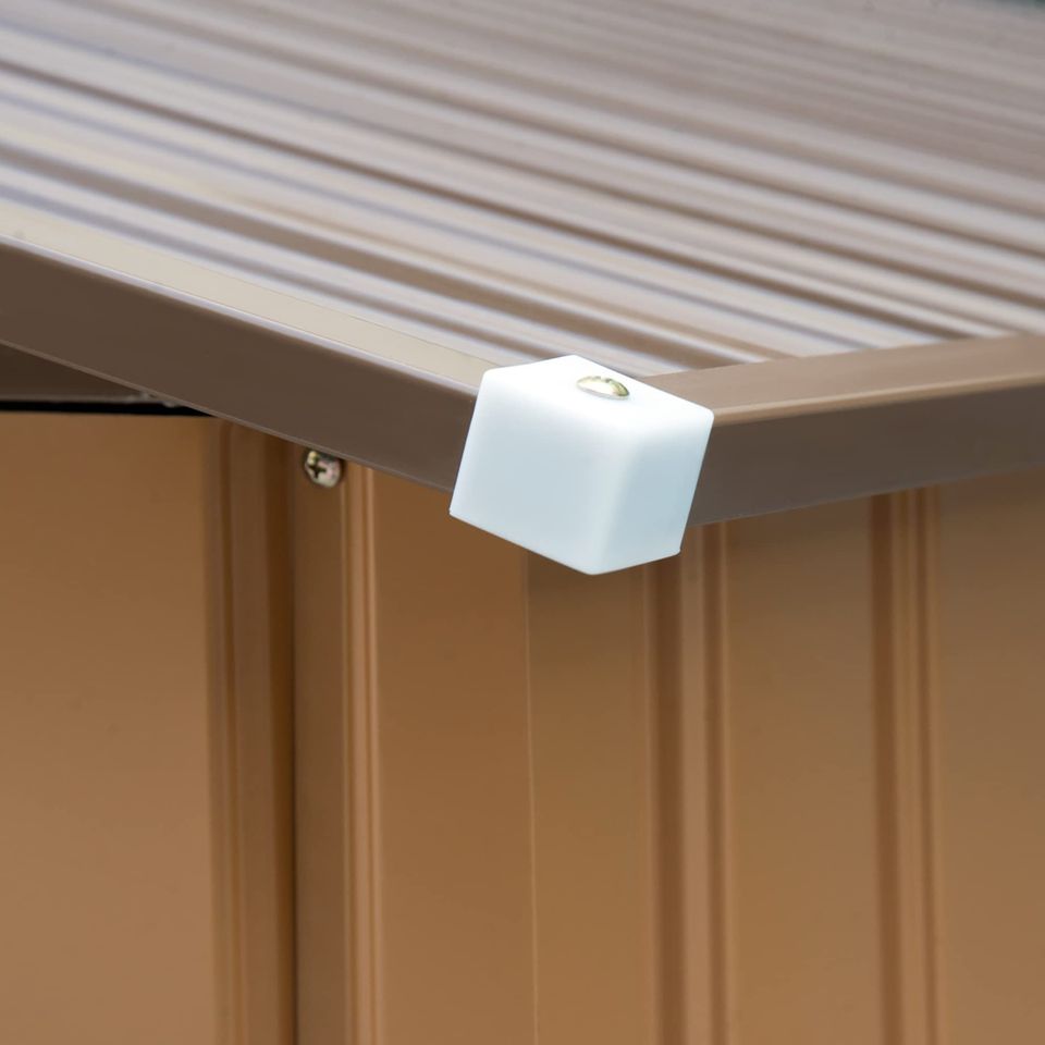 【Storage Shed】9.1' x 6.4' x 6.3' Outdoor garden storage shed Metal tool storage double doors