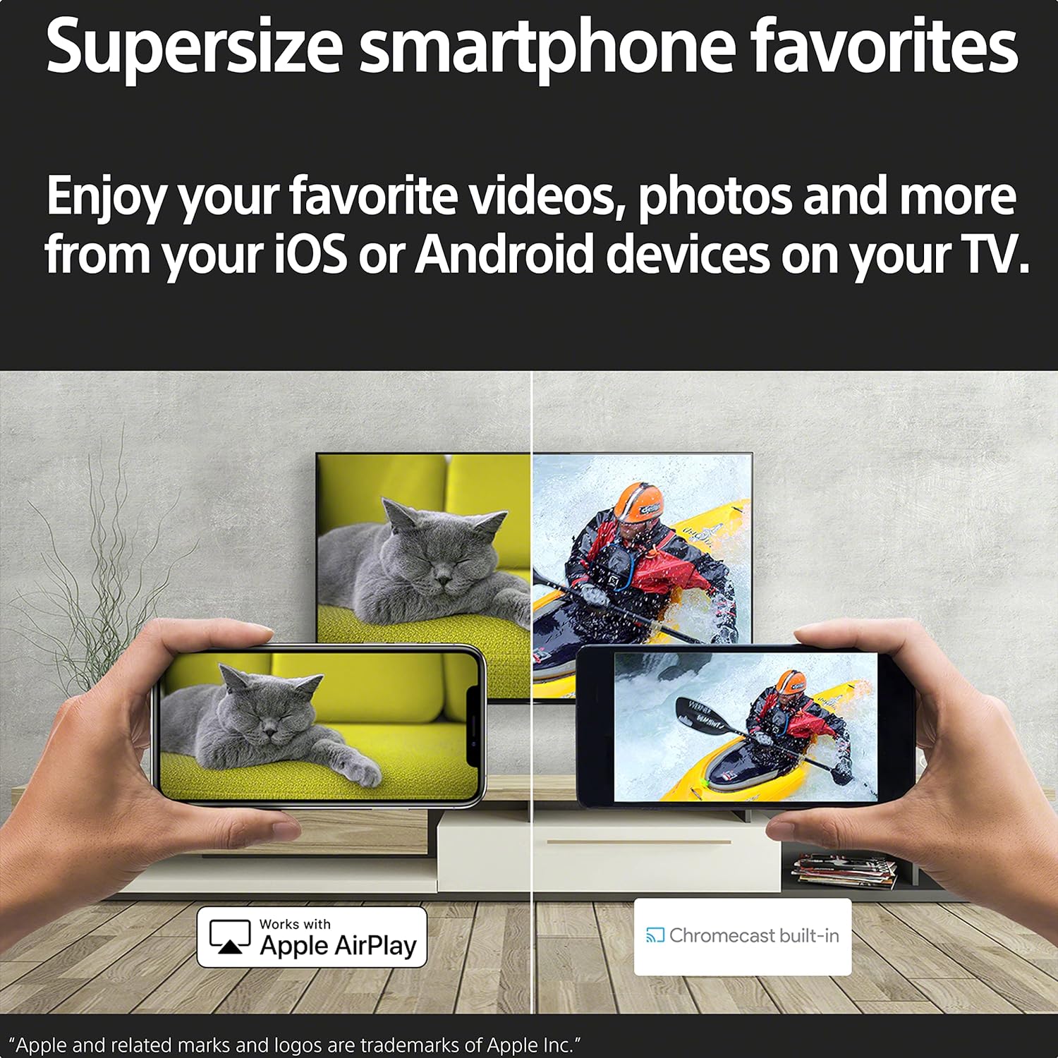 Sony BRAVIA KD-65X80K - 65-inch - LCD - 4K Ultra HD (UHD) - High Dynamic Range (HDR) - Google TV - (Black, 2022 model)