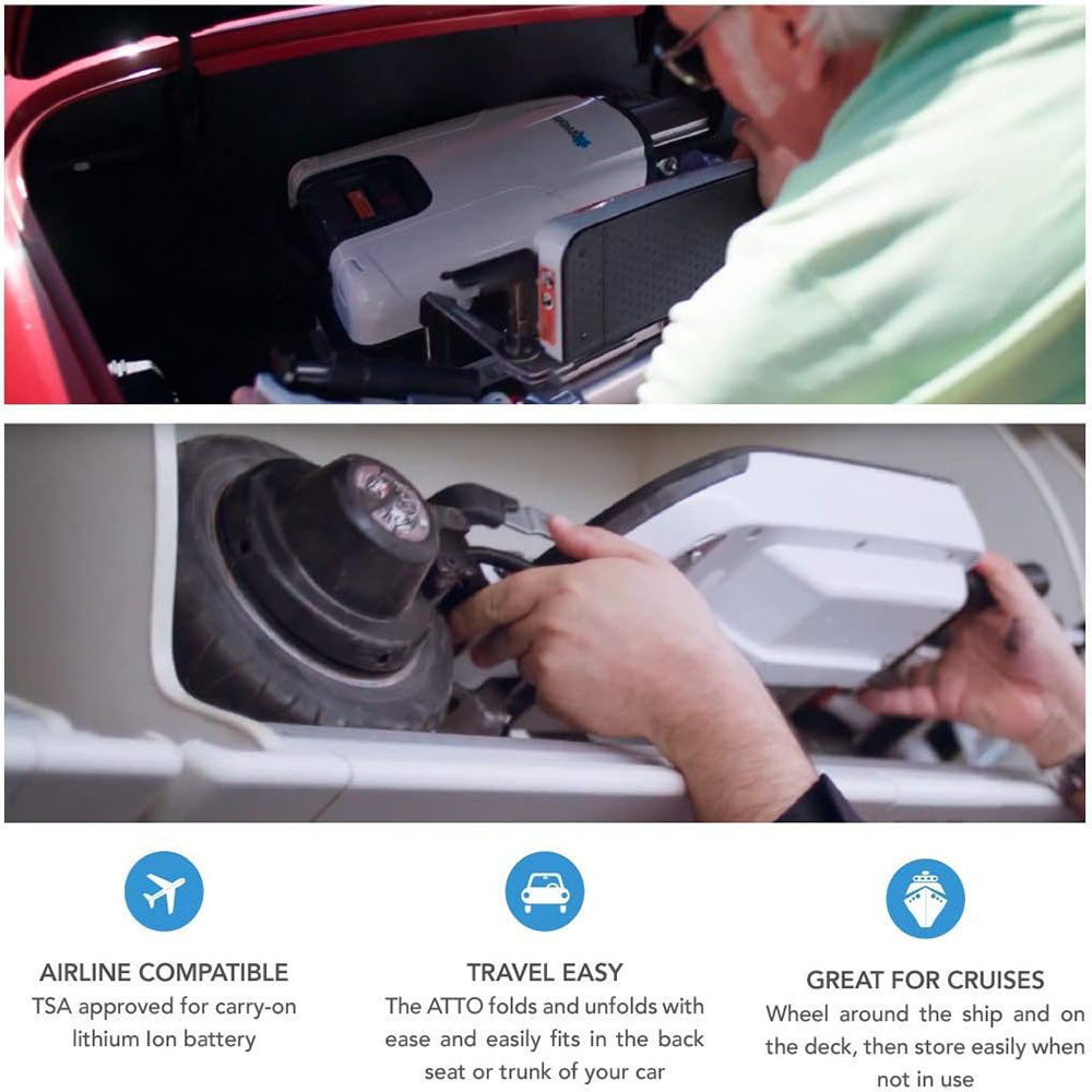 ATTO Folding Travel Powered Mobility Scooter by MovingLife