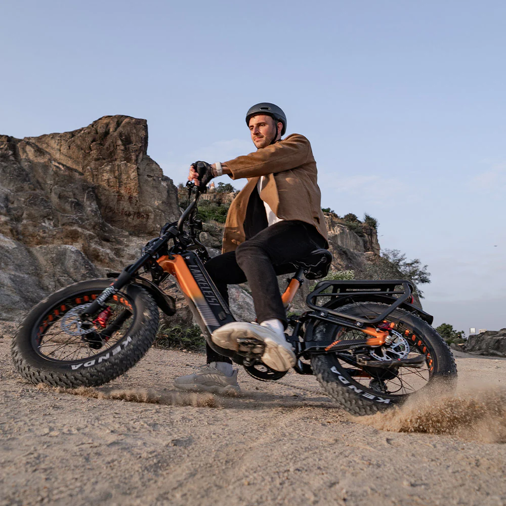 Lankeleisi RX800 Plus 1000W 20 Fatbike Vollgefedertes Elektrofahrrad 48V 20Ah Sams genannt.