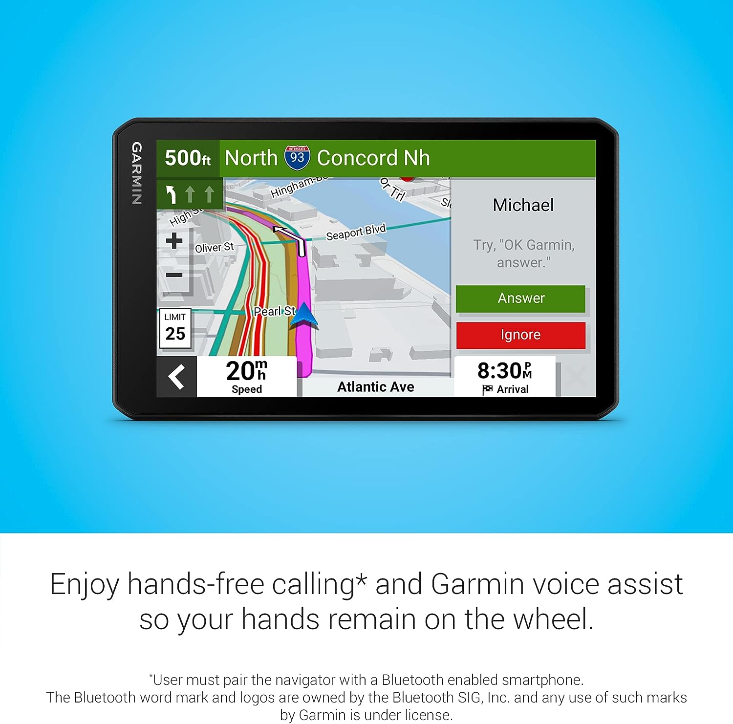 Garmin DriveSmart 86, 8-inch Car GPS Navigator with Bright, Crisp High-resolution Maps and Garmin Voice Assist