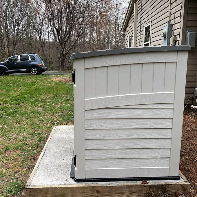 【Storage Shed】Resin Outdoor 2-Container 5'10