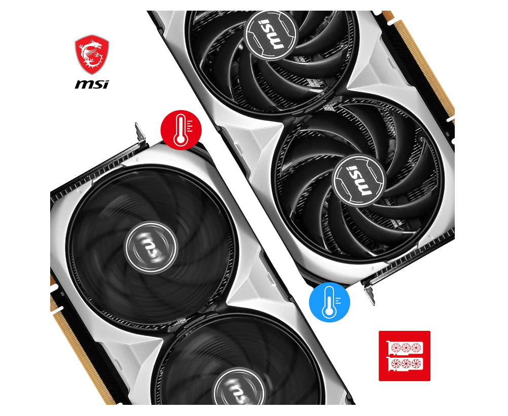 MSI GeForce RTX 4080 16GB VENTUS 3X OC Gaming Graphics Card - 16GB GDDR6X, 2550 MHz, PCI Express Gen 4, 256-bit, 3x DP v 1.4a, HDMI 2.1a (Supports 4K & 8K HDR)