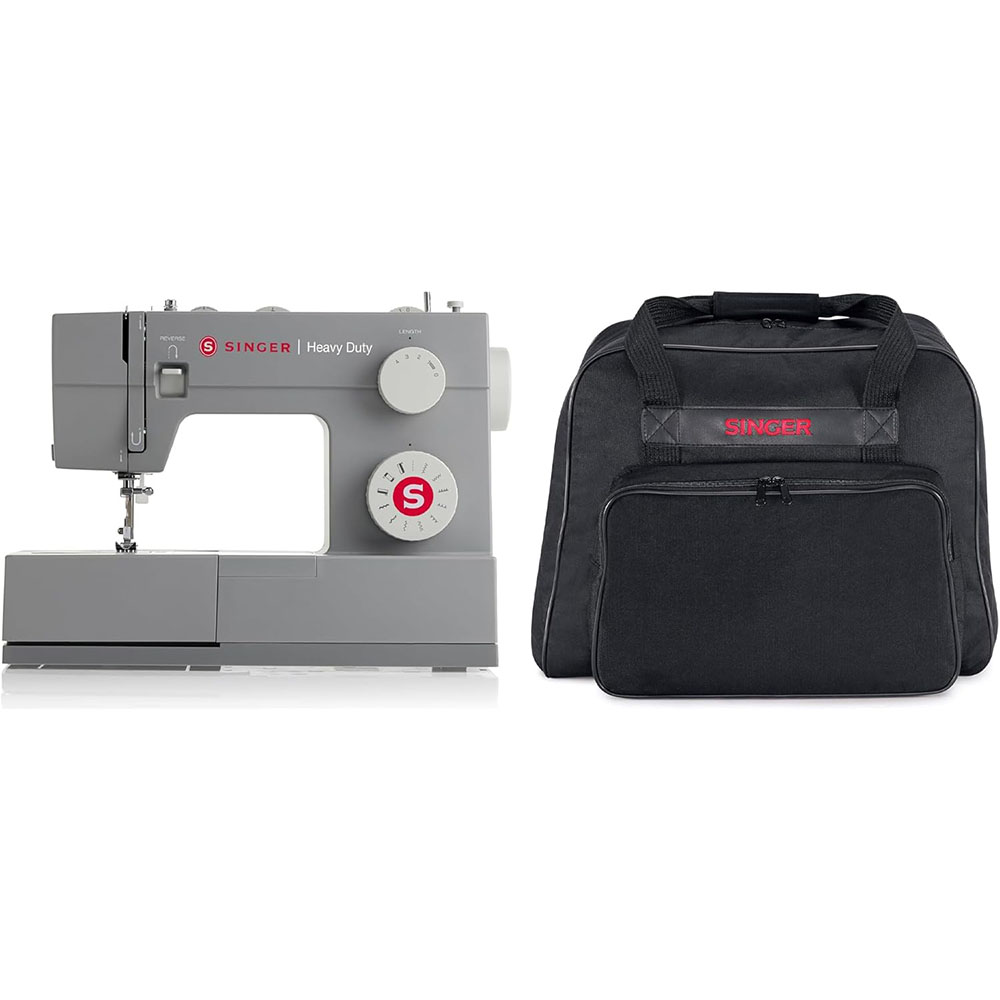 SINGER | Heavy Duty 4411 Sewing Machine with 11 Built-In Stitches, & Black Carrying Case
