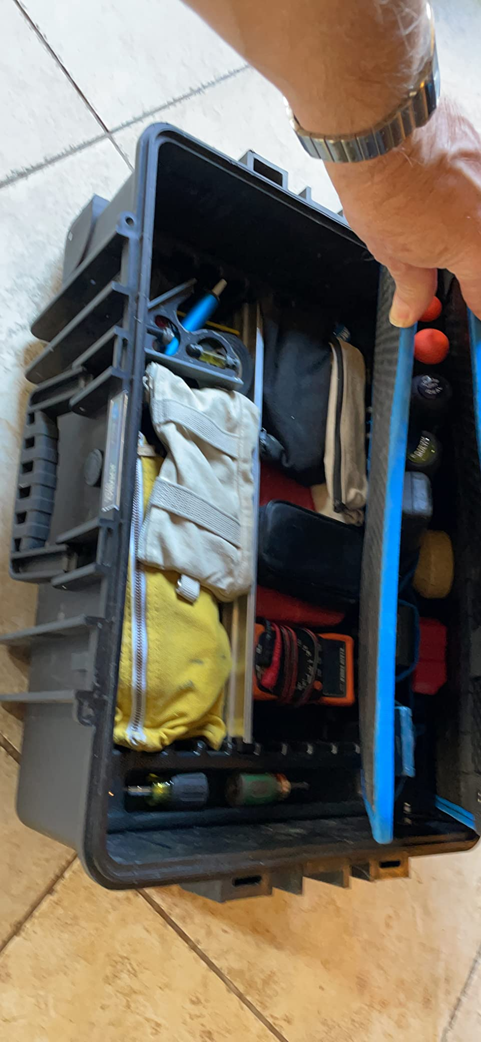 B&W International Jumbo 6700 Outdoor Tool Case with Pocket Tool Boards, Black