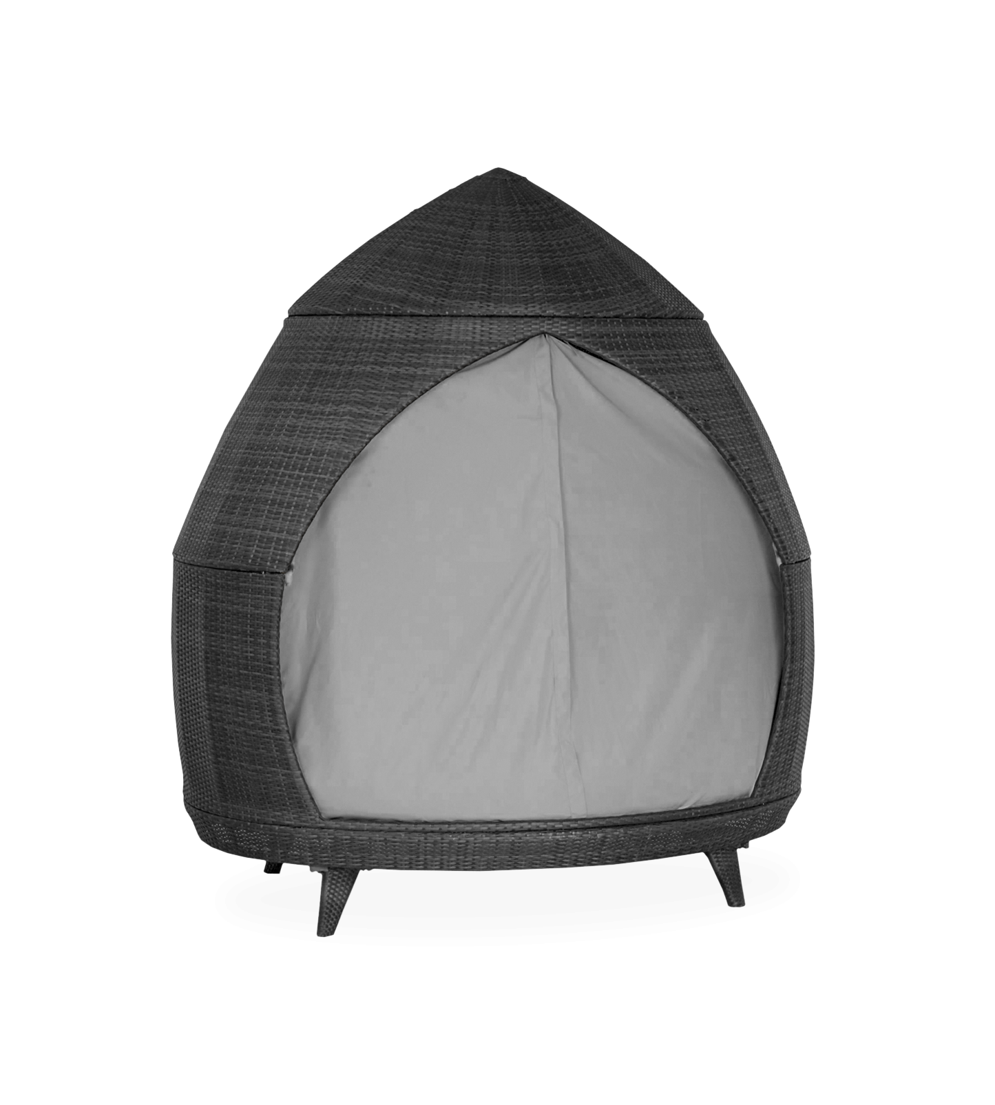 Vacation beach bed rattan bed terrace sun bed outdoor leisure birdcage sofa outdoor courtyard sun lounger